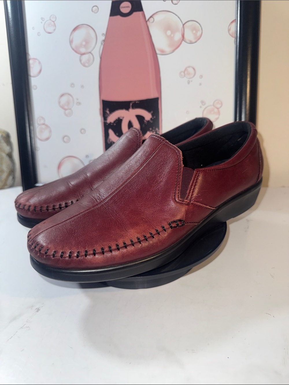 SAS Women's Dream Comfort Slip-On Loafers in Burgundy - Size 8.5M - Picture 2 of 11
